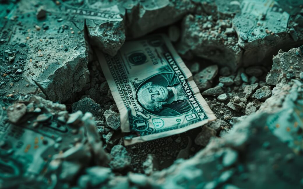 Money slipping through the cracks, disappearing into the void we found you