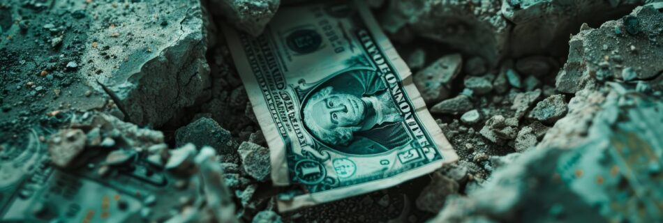 Money slipping through the cracks, disappearing into the void we found you